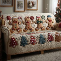 Festive Bake Quilted Sofa Cover