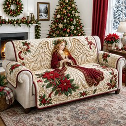 Hopeful Angel Quilted Sofa Cover
