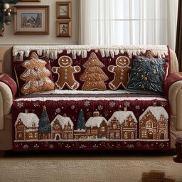 Festive Bake Quilted Sofa Cover