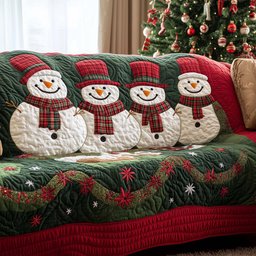 Festive Joy Quilted Sofa Cover