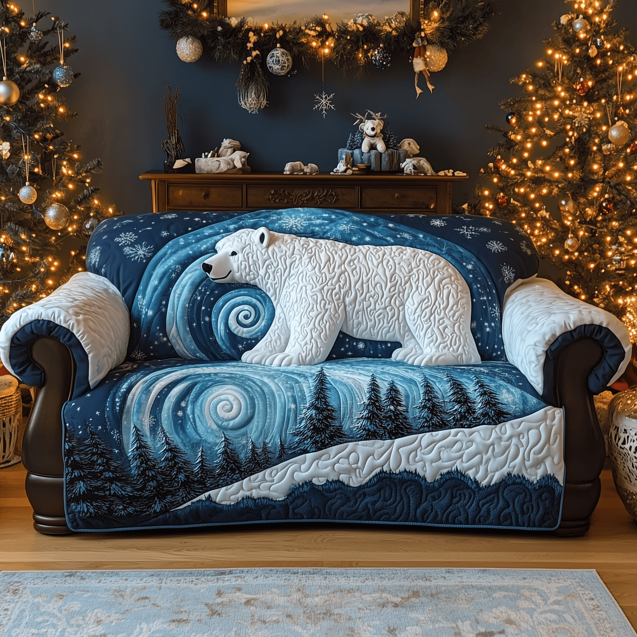Arctic Guardian Quilted Sofa Cover