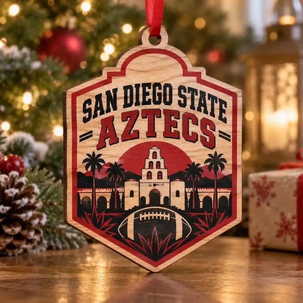 San Diego State Aztecs Christmas Ornament Holiday Tree Decor Men Gift