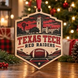 Texas Tech Red Raiders Christmas Ornament Holiday Tree Decor Gift For Men