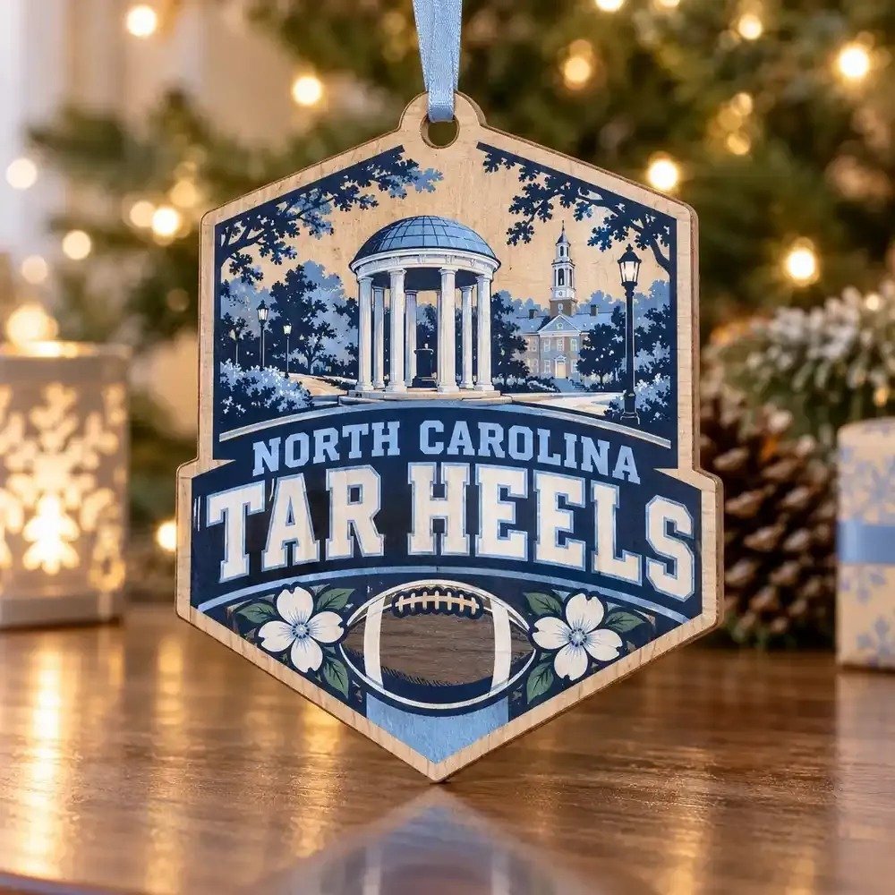 North Carolina Tar Heels Christmas Ornament Holiday Tree Decoration Gift Idea