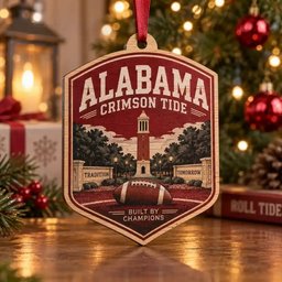 Alabama Crimson Tide Christmas Ornament Indoor Holiday Decorations Xmas Gift