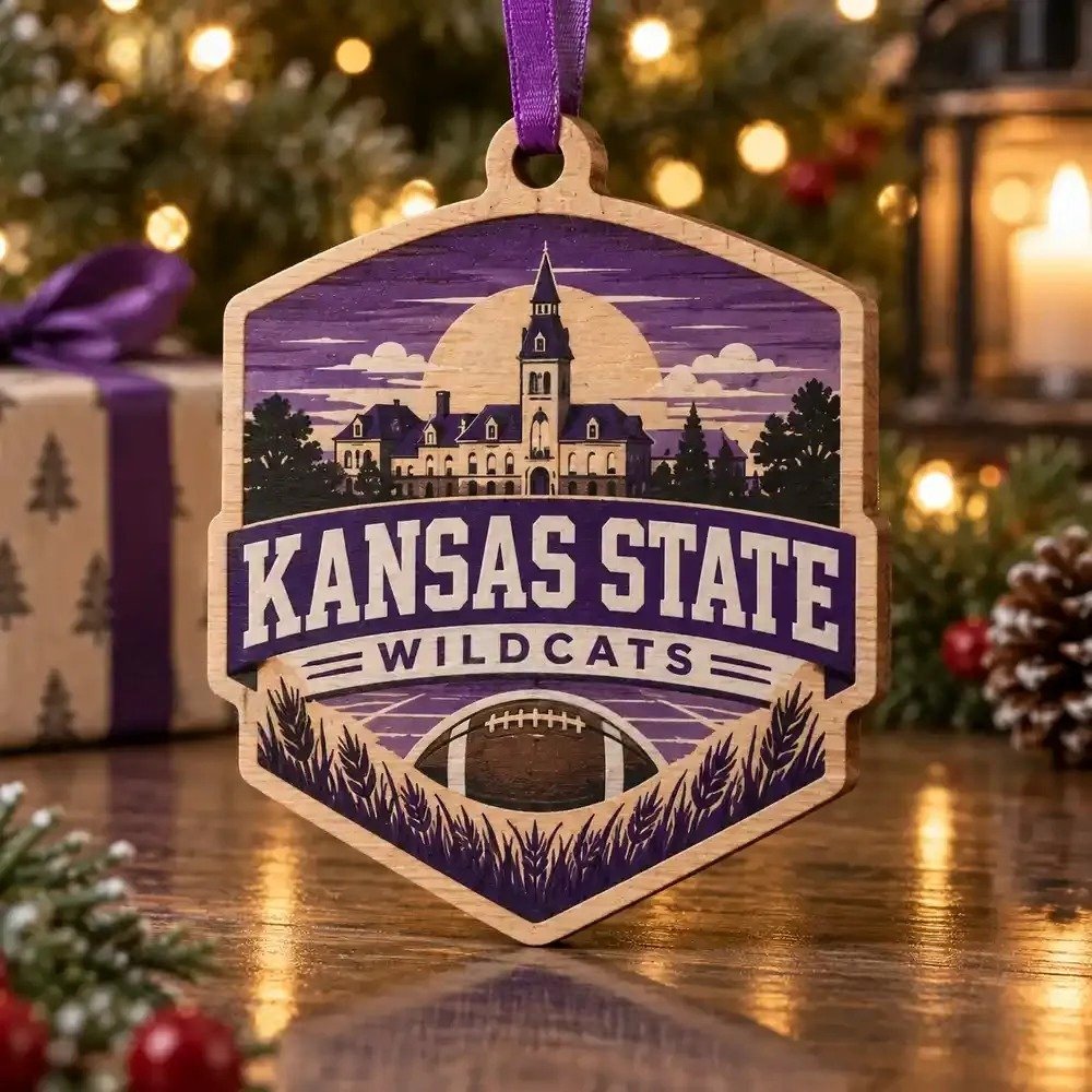 Kansas State Wildcats Christmas Ornament Holiday Tree Decor Sports Gift