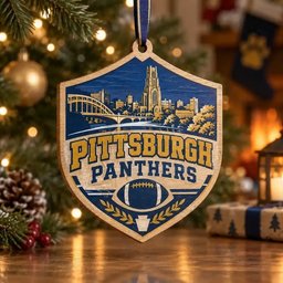 Pittsburgh Panthers Christmas Ornament Indoor Christmas Decorations Football Fans Gift
