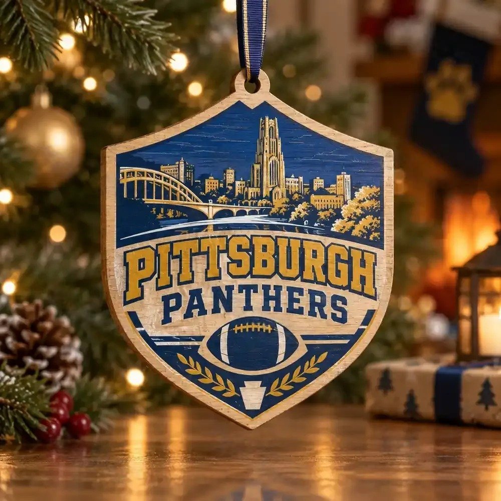 Pittsburgh Panthers Christmas Ornament Indoor Christmas Decorations Football Fans Gift
