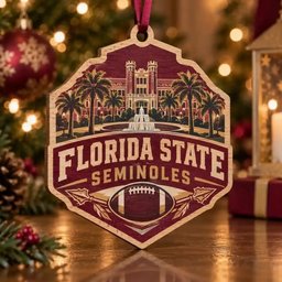 Florida State Seminoles Christmas Ornament Xmas Hanging Tree Decorations Holiday Gift