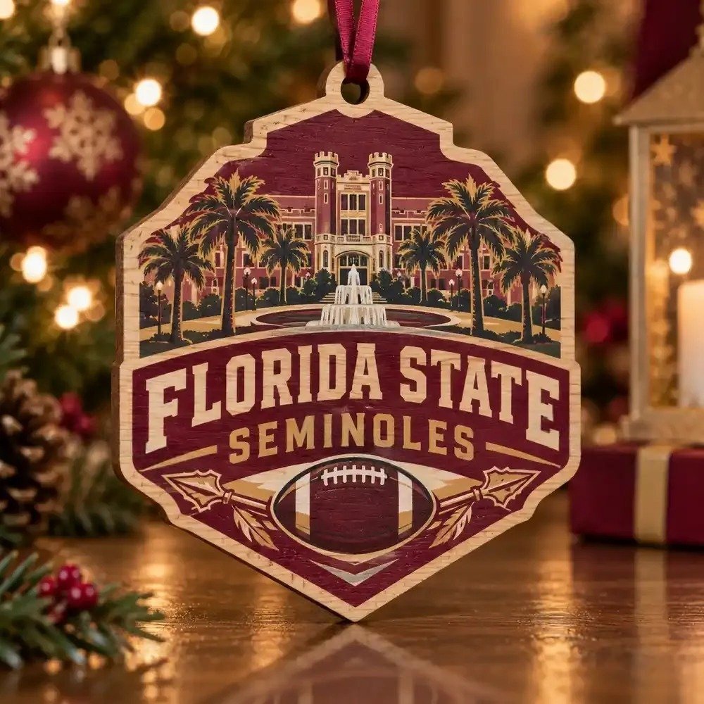 Florida State Seminoles Christmas Ornament Xmas Hanging Tree Decorations Holiday Gift