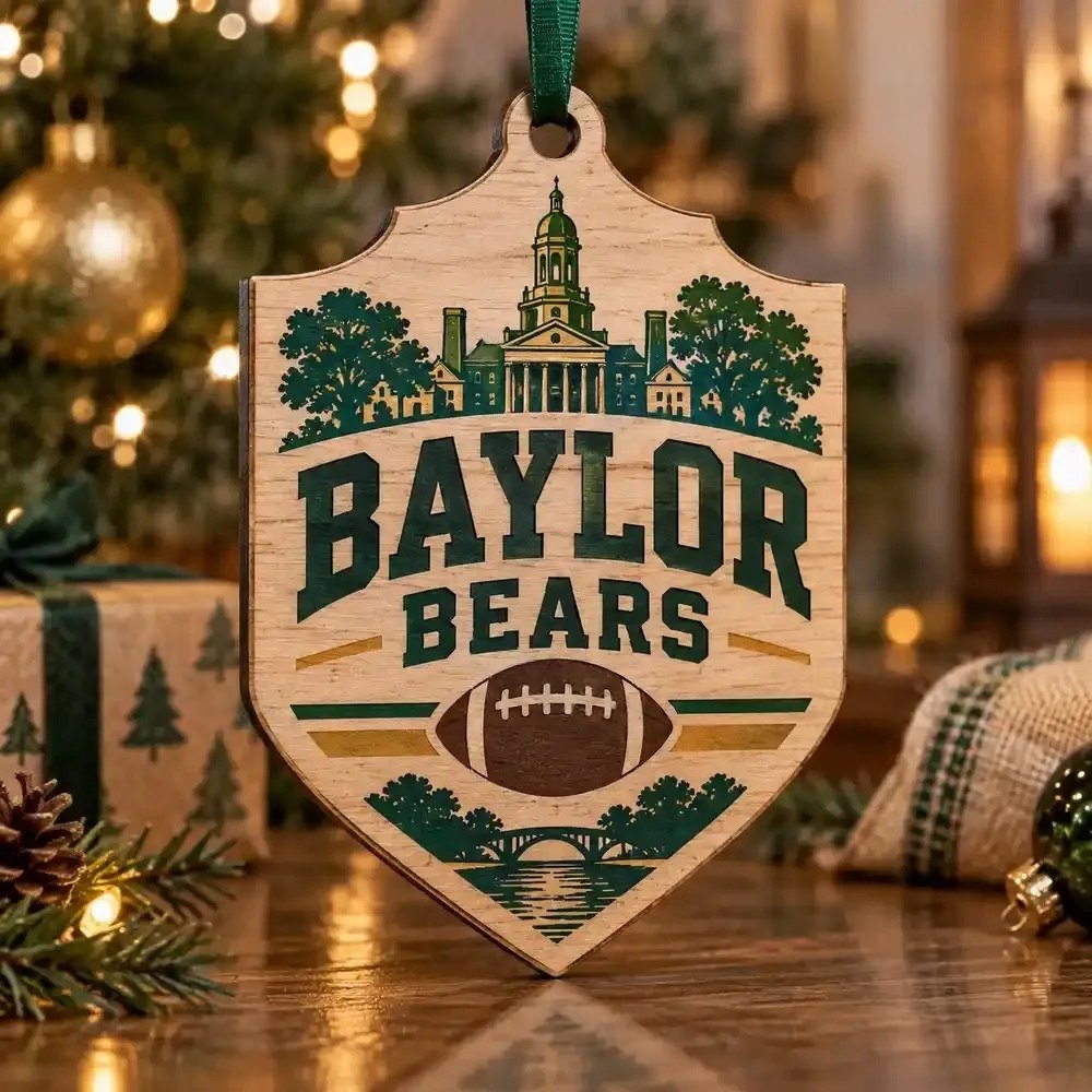 Baylor Bears Christmas Ornament Indoor Christmas Decorations Fan Gift