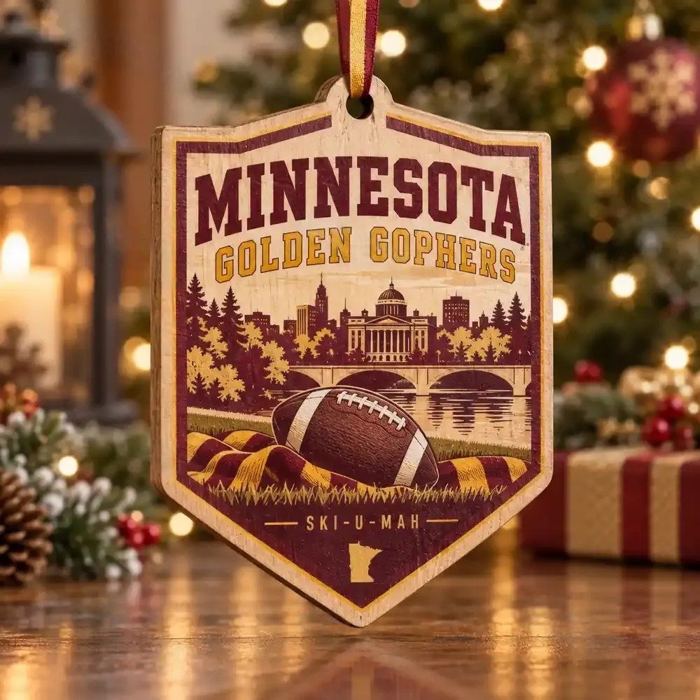 Minnesota Golden Gophers Christmas Ornament Xmas Tree Decor Fans Gift