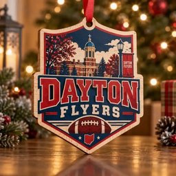 Dayton Flyers Christmas Ornament Holiday Tree Decoration Fans Gift