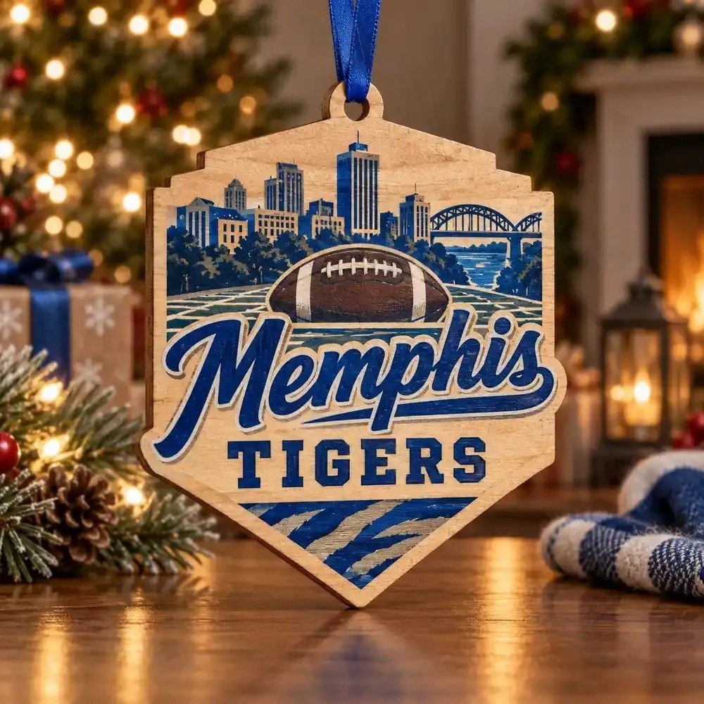 Memphis Tigers Christmas Ornament Holiday Tree Decor Sports Gifts