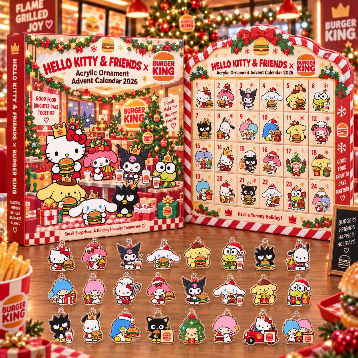 Hello Kitty And Friends x Burger King Advent Calendar 2026 Christmas ...