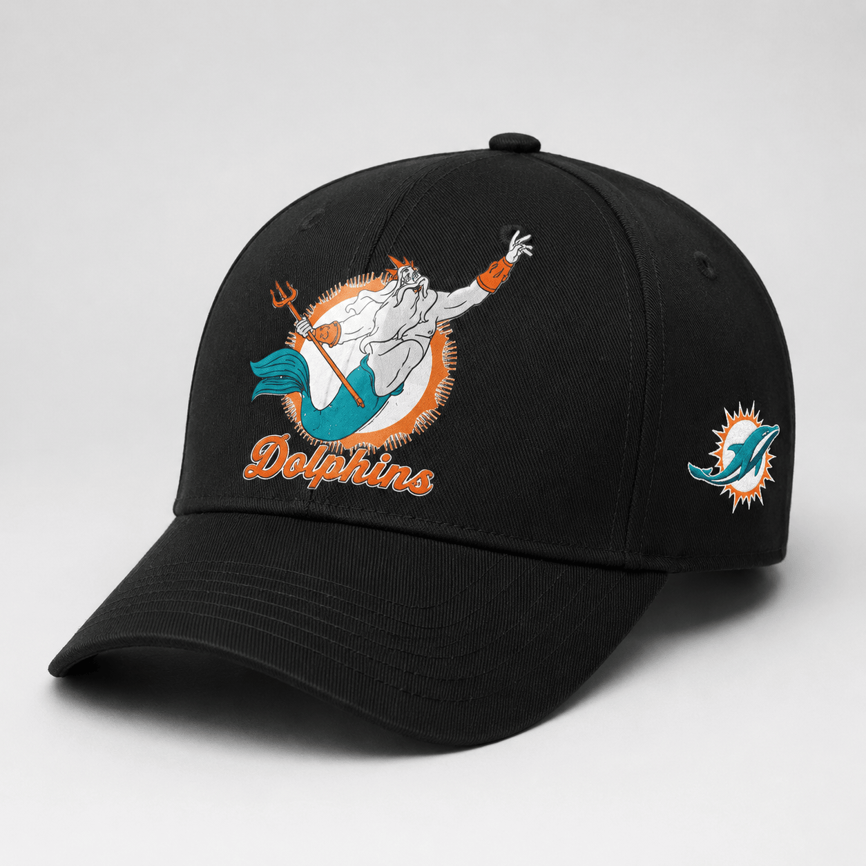 Disney x Miami Dolphins King Triton Hat Miami Dolphins Baseball Cap Gifts For Fans
