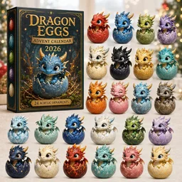 Dragon Eggs Advent Calendar 2026 24 Day Of Dragons Blindbox Gifts For Fantasy Lovers