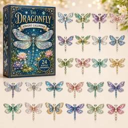 Celestial Dragonfly Advent Calendar 2026 Advent Ornament Calendar Gifts For Dragonfly Lovers