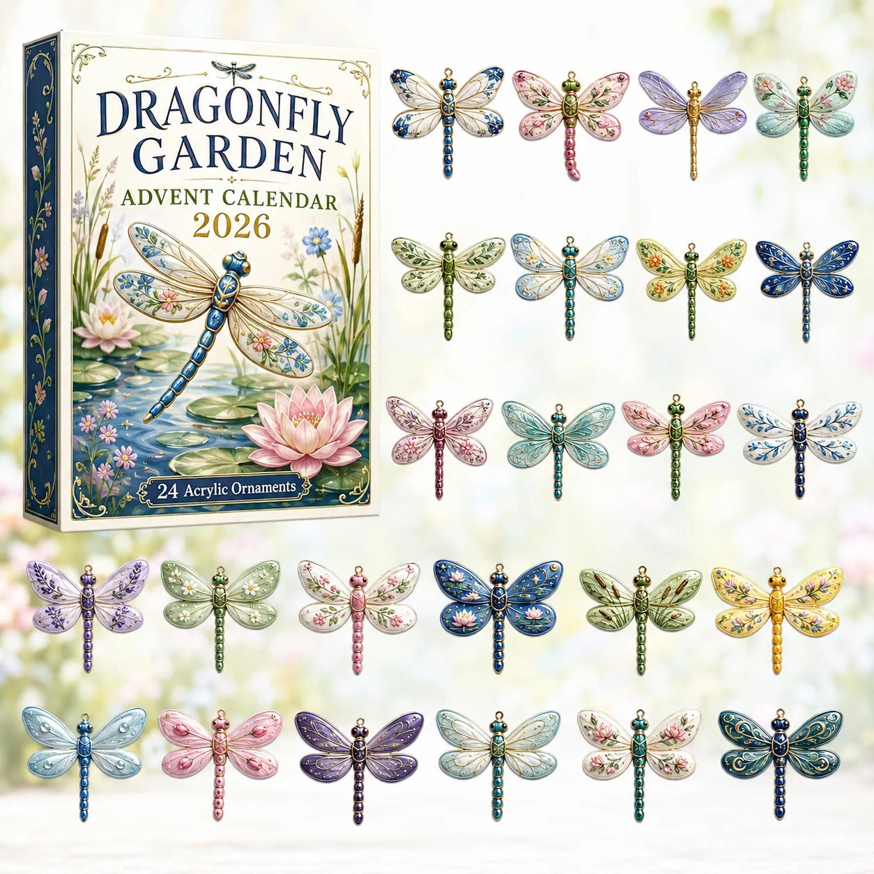 Dragonfly Garden Advent Calendar 2026 24 Day Festive Countdown Gifts For Girlfriend