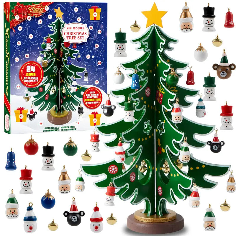 Christmas Tree Advent Calendar Xmas Advent Countdown Presents For Xmas
