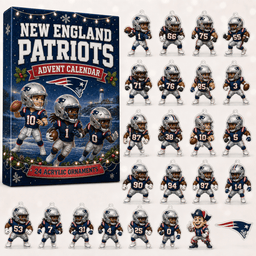 New England Patriots Christmas 2026 Advent Calendar Xmas Decor Gifts For Patriots Fans