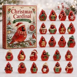 Christmas Cardinal Advent Calendar 2026 Christmas Countdown Decor Best Christmas Blindbox