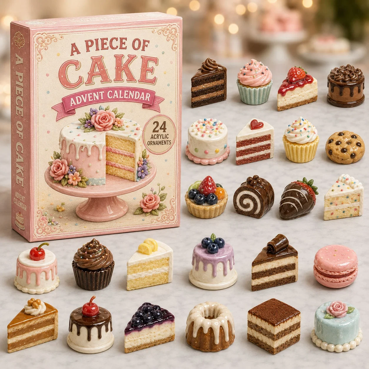 Cake Delight Advent Calendar 2026 Advent Ornament Calendar Unique Gifts For Cake Lovers