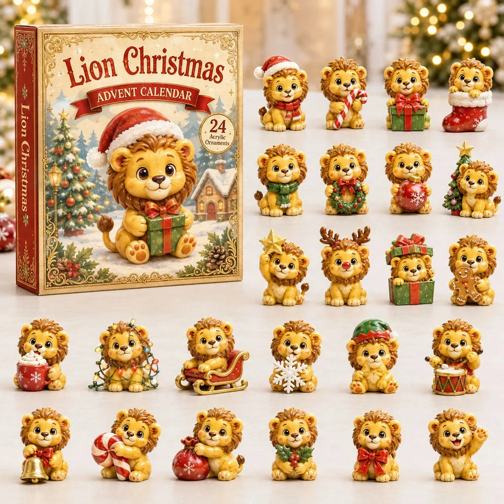 Lion Christmas Advent Calendar 2026 Xmas Countdown Christmas Gifts For Lions Lover