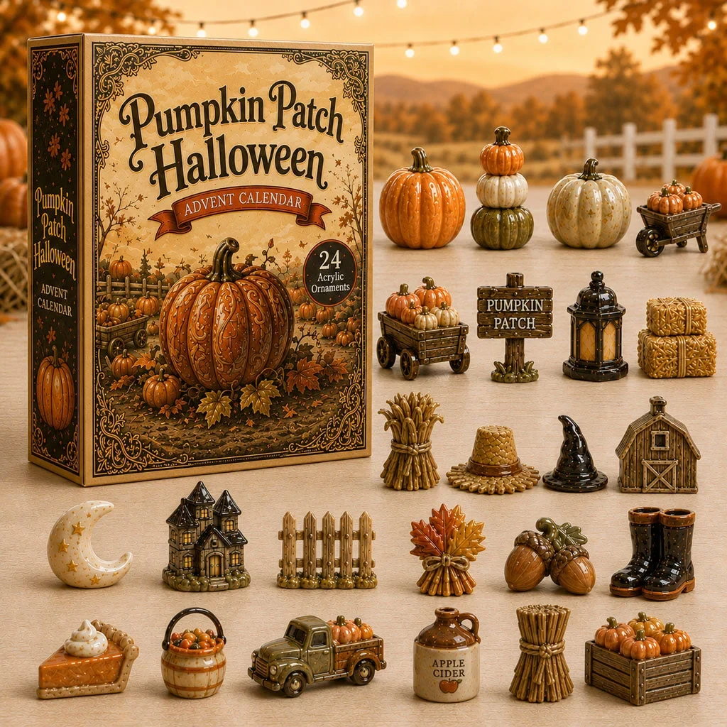 Pumpkin Patch Halloween Advent Calendar 2026 Spooky Halloween Decor Gifts For BFF