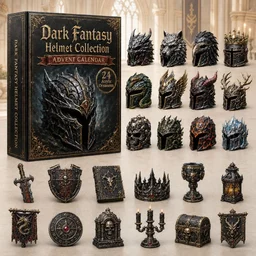 Dark Fantasy Helmets Advent Calendar 2026 Fantasy Decor Gifts For Knights Lovers