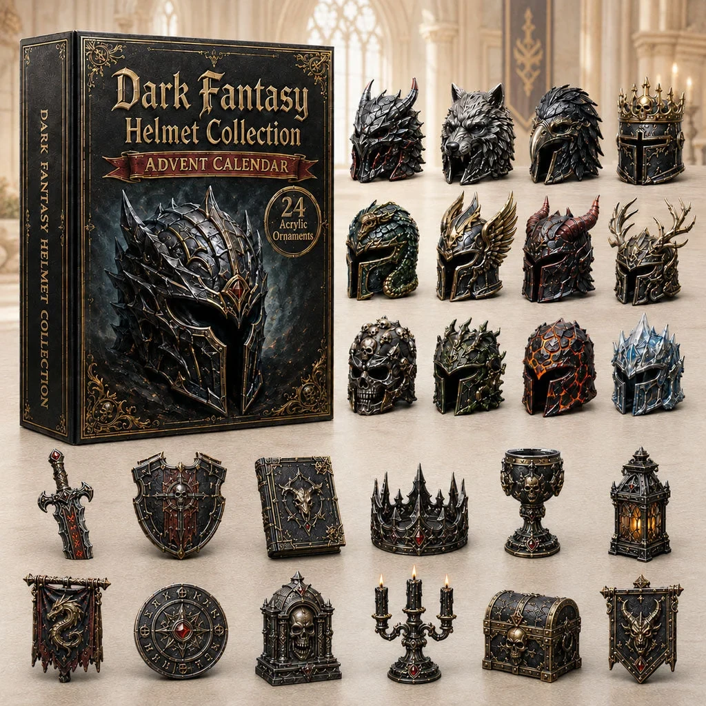Dark Fantasy Helmets Advent Calendar 2026 Fantasy Decor Gifts For Knights Lovers