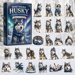Northern Husky Advent Calendar 2026 Xmas Countdown Xmas Gifts For Husky Lovers