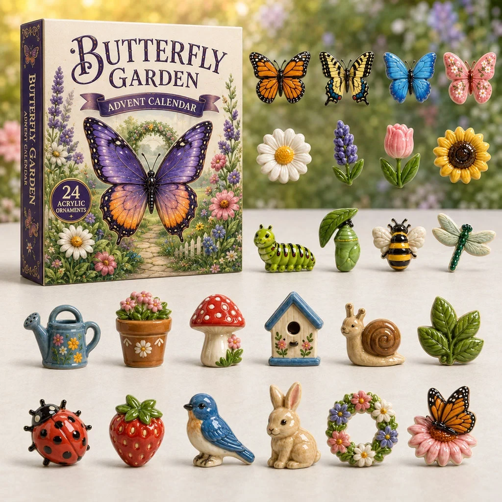 Butterfly Garden Advent Calendar 2026 24 Day Festive Countdown Gifts For Gardeners