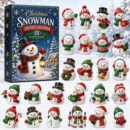 Christmas Snowman Advent Calendar 2026 Christmas Eve Countdown Xmas Gifts For Snowman Lovers