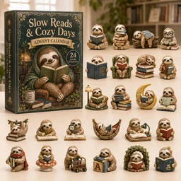 Slow Reads Sloth Advent Calendar 2026 24 Days Of Sloth Countdown Gifts For Bookworms
