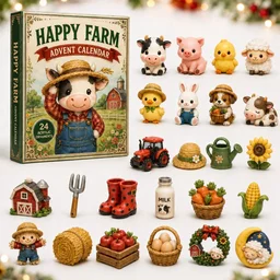 Happy Farm Advent Calendar 2026 Unique Home Decor Cute Gifts For Friends