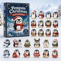 Penguin Christmas Advent Calendar 2026 Xmas Advent Calendar Cute Gift For Penguin Lovers