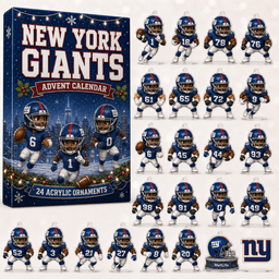 New York Giants Christmas Advent Calendar Xmas Advent Calendar Gift For Football Lovers