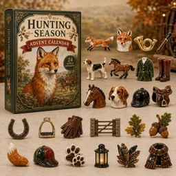 Fox Hunting Season Advent Calendar Autumn Home Decor Unique Gifts For Fox Lovers