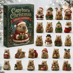 Capybara Christmas Advent Calendar Christmas Advent Calendar Cute Gift For Capybara Lovers