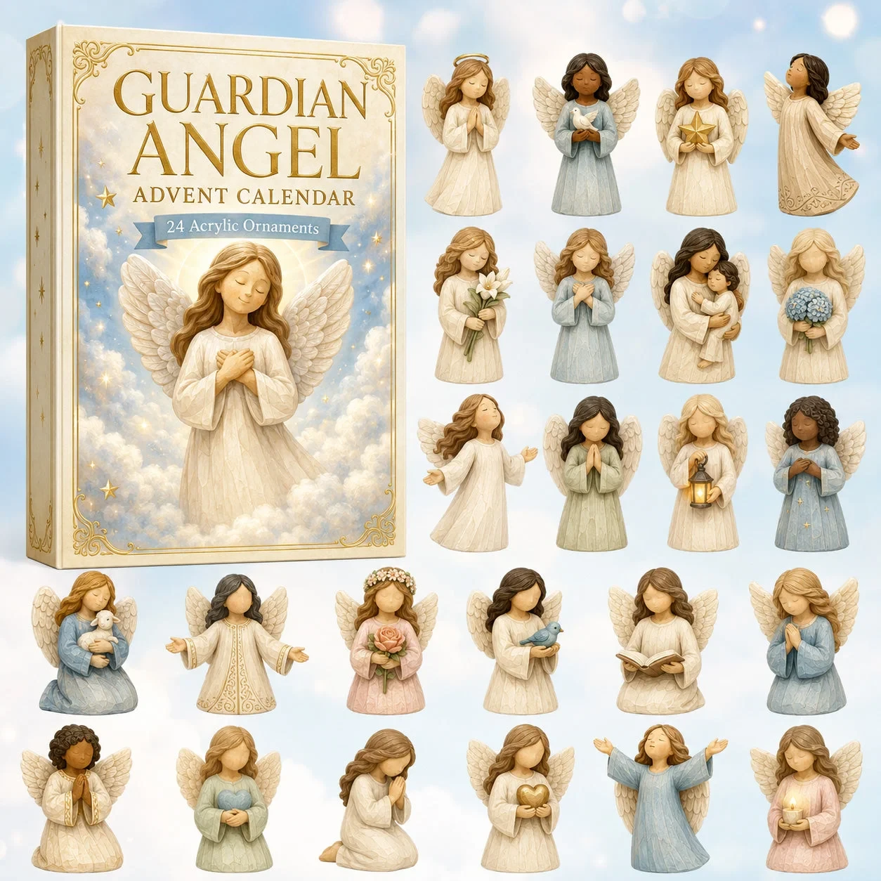 Guardian Angel Advent Calendar 2026 Ornament Advent Calendar Special Gifts For Sisters