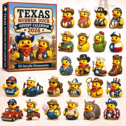 Texas Rubber Duck Advent Calendar Funny Advent Calendar Special Gifts For Duck Lovers