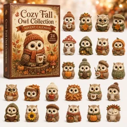 Cozy Fall Owl Collection Calendar Autumn Home Decor Cute Gifts For Owl Lovers