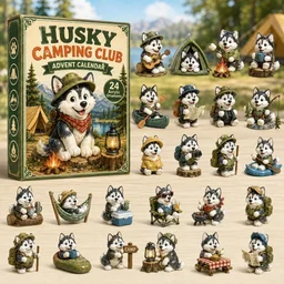 Husky Camping Club Advent Calendar 2026 Camping Advent Calendar Unique For Husky Lovers