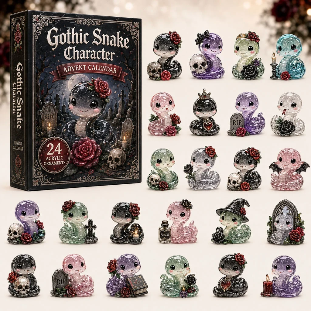 Gothic Snake Character Advent Calendar Halloween Home Decor Unique Gifts Friends