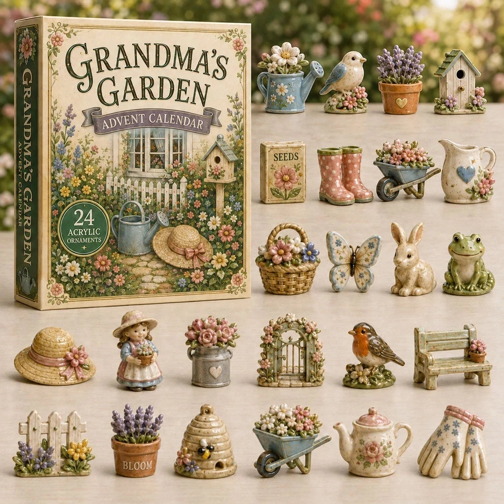 Grandma_s Garden Advent Calendar 2026 Home Decor Special Gifts For Gardener