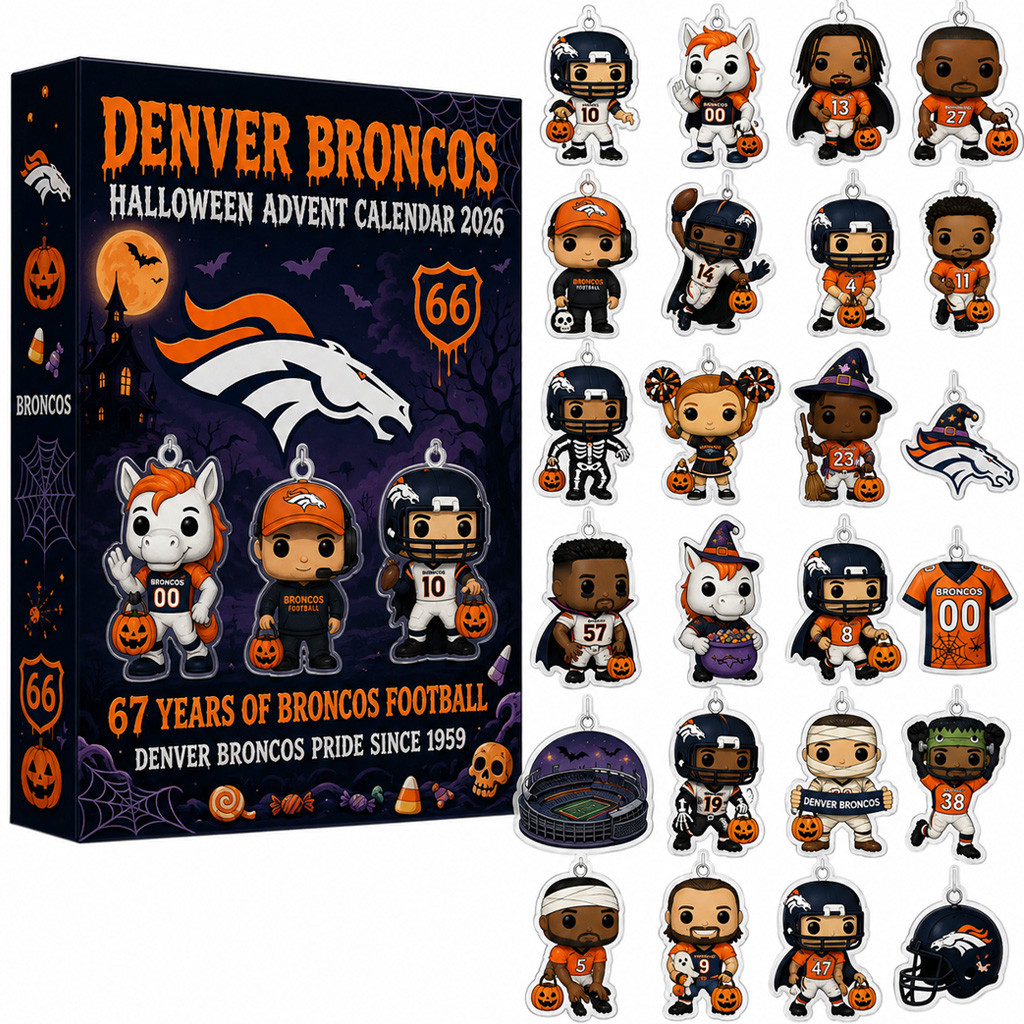 Denver Broncos 67th Anniversary Advent Calendar Halloween 2026 for Football Fans