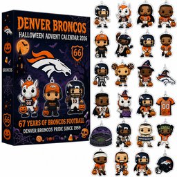 Denver Broncos 67th Anniversary Advent Calendar Halloween 2026 for Football Fans