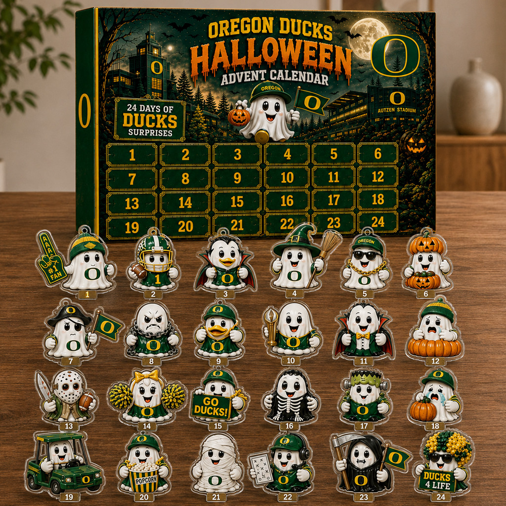 Oregon Ducks Halloween Advent Calendar 2026 for College Football Fans