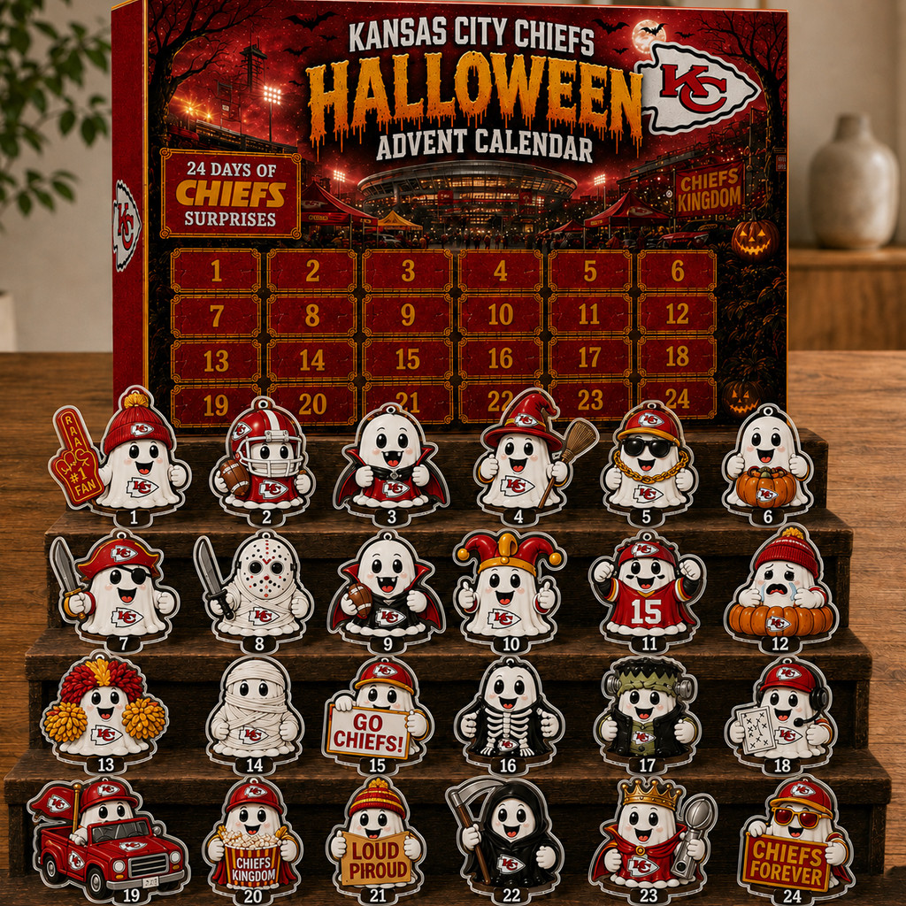 Kansas City Chiefs Halloween Advent Calendar 2026 for Football Fans